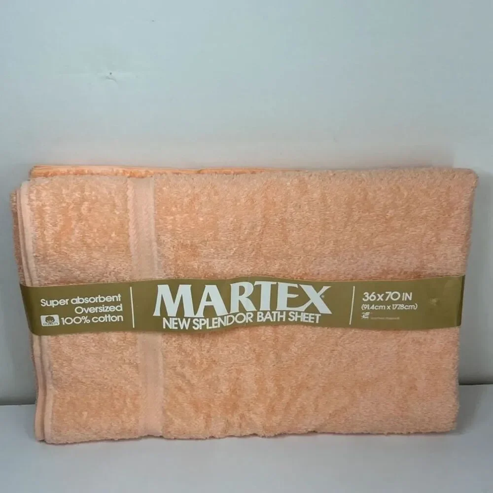Vtg Martex Splendor Bath Towel Sheets 36x70